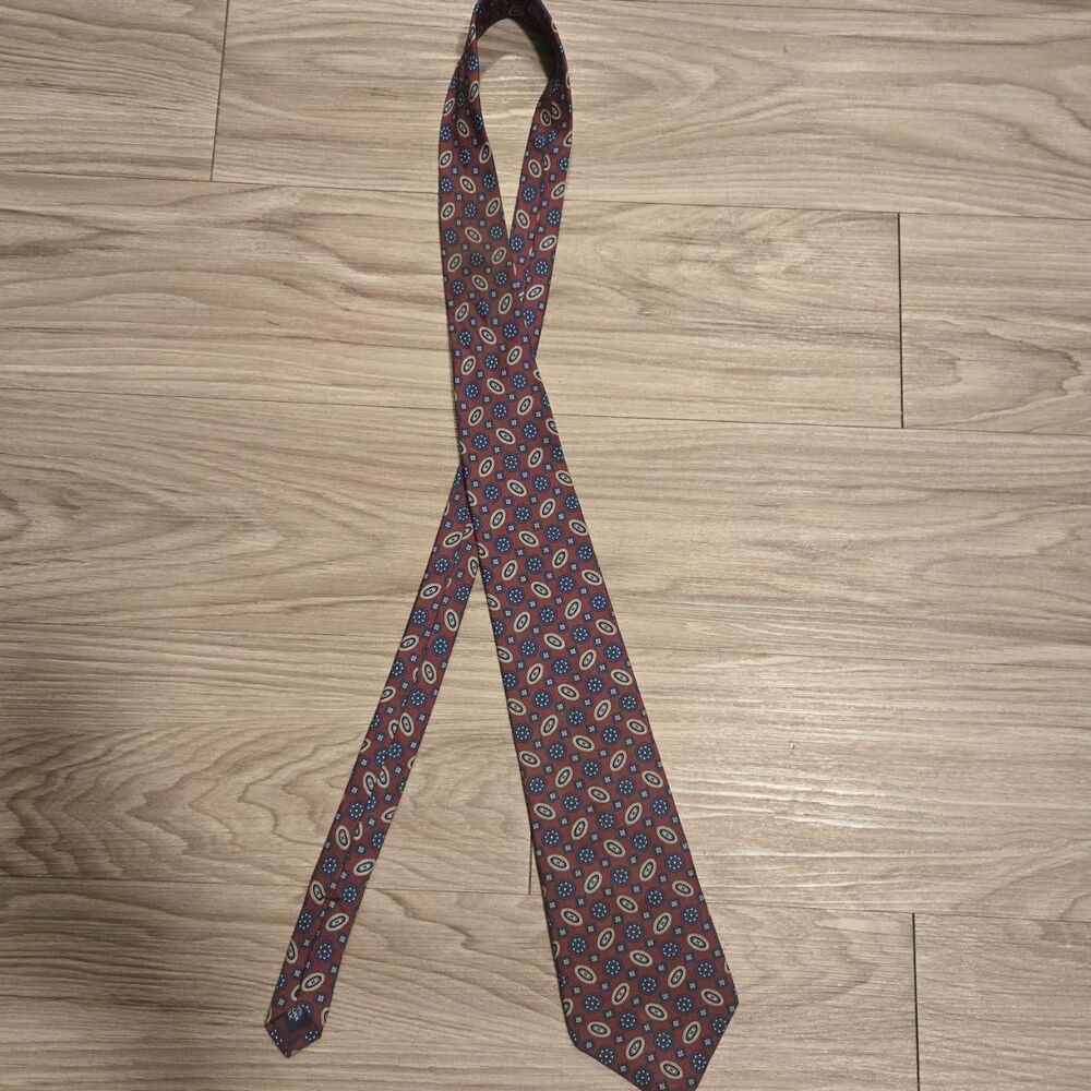 Unbranded Men's Burgundy and Blue Scarf-wraps